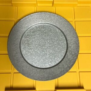 The Spring Shop Metal Metallic Farmhouse Charger Plate 12.87 in Hand Wash Only